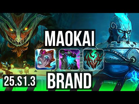 MAOKAI vs BRAND (JGL) | EUW Grandmaster | 25.S1.3