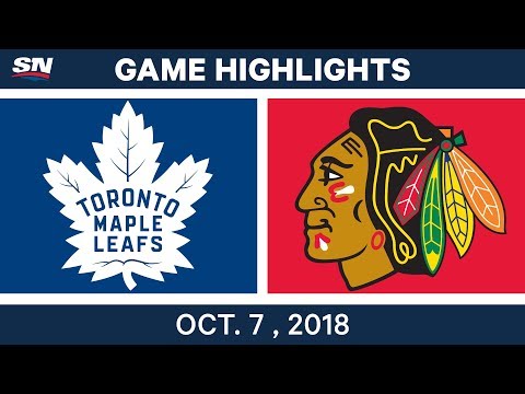 NHL Highlights | Maple Leafs vs. Blackhawks - Oct. 7, 2018