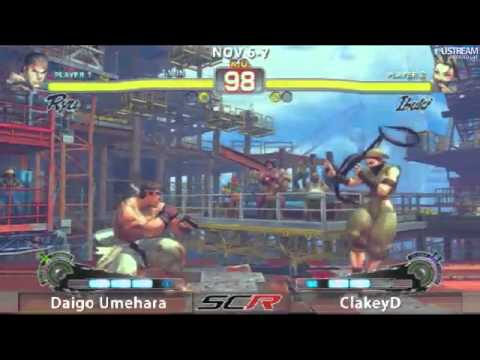 SSF4 - SoCal Regionals - Daigo (Ryu) vs ClakeyD (Ibuki) - Pool B Winners Semi-Finals