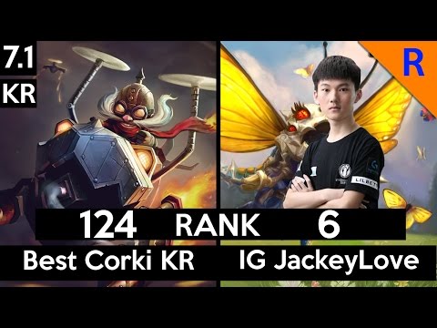 7.1 Korea# 124 Corki main vs IG JackeyLove (Kogmaw)