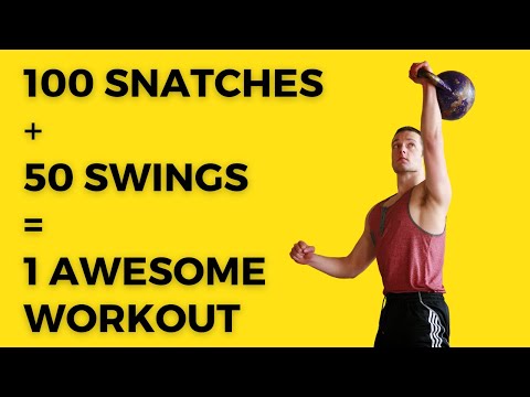 100 Rep Kettlebell Snatch Workout - Quick and Effective Calorie Burn