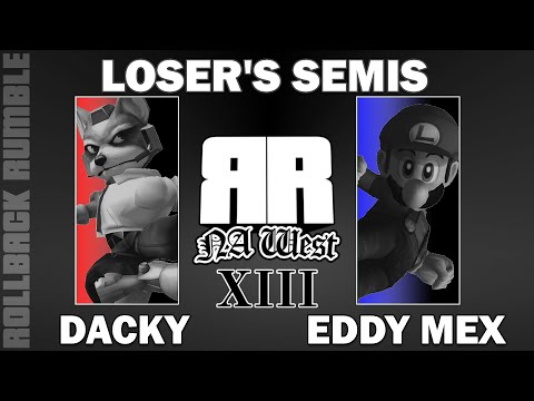 Dacky (Fox) vs EddyMexico (Luigi) | Loser's Semis | Rollback Rumble: NA West 13