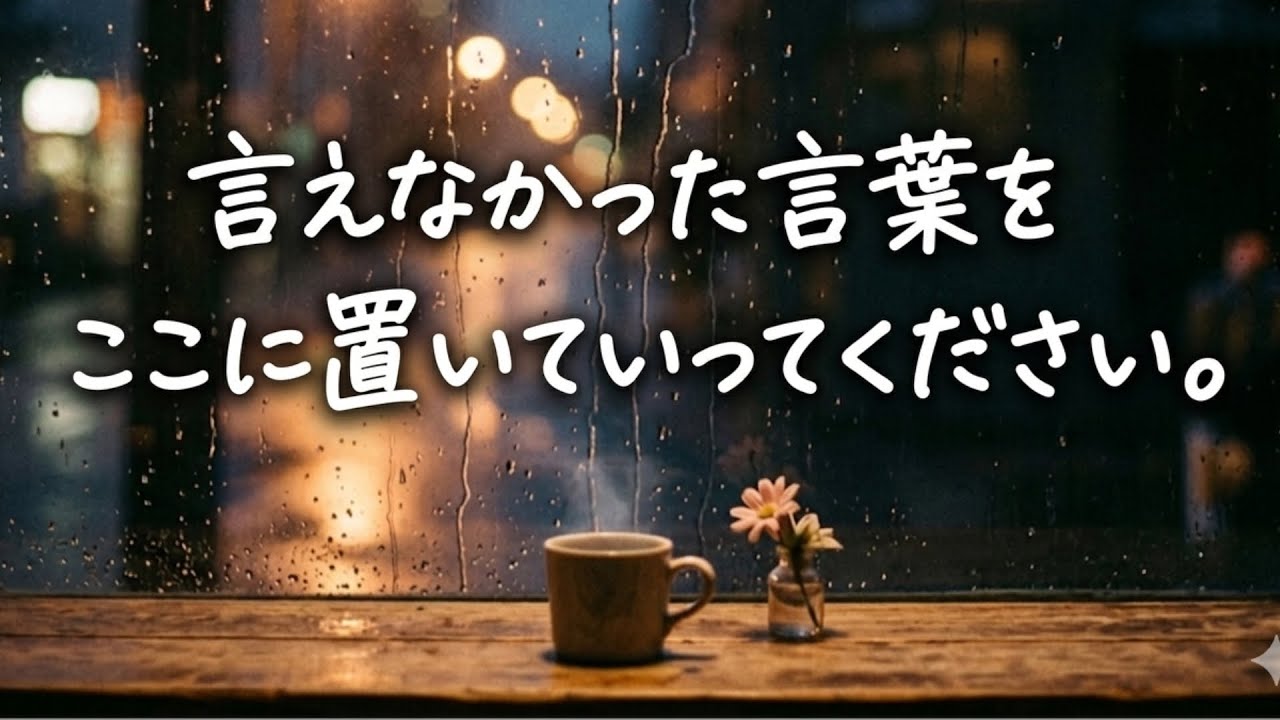 【雨音】言えなかった言葉を、そっと置いていってください。