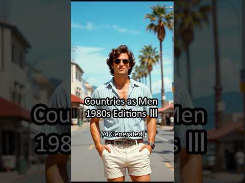 1980s Editions.Countries as Men, which one do you like?Part III #ai  #model #fashion #handsome