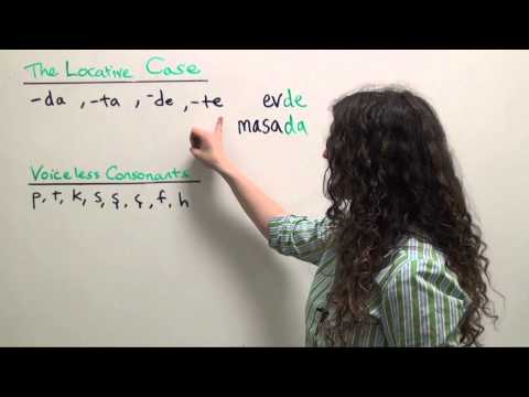 Turkish Grammar: The Locative Case (On, In, At)