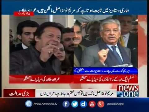 Imran Khan talks to media over Panama Leaks Case