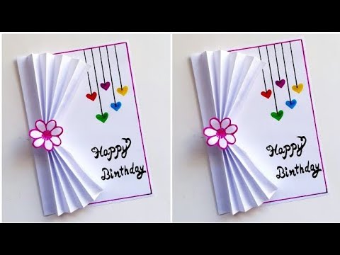 Easy Happy birthday greeting card (akash meking)#cardmaking
