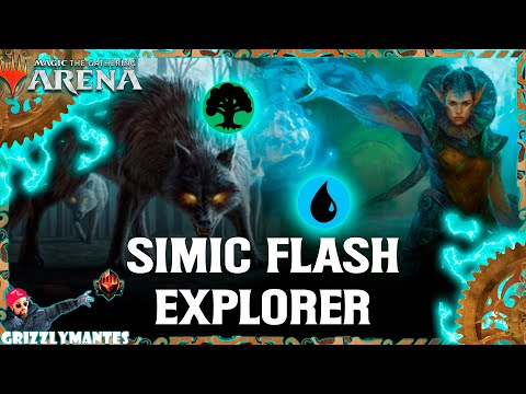 🟢🔵SIMIC FLASH🔵🟢|| Streets of New Capenna || [MTG Arena] Bo1 Blue Green Explorer Control Mythic Deck
