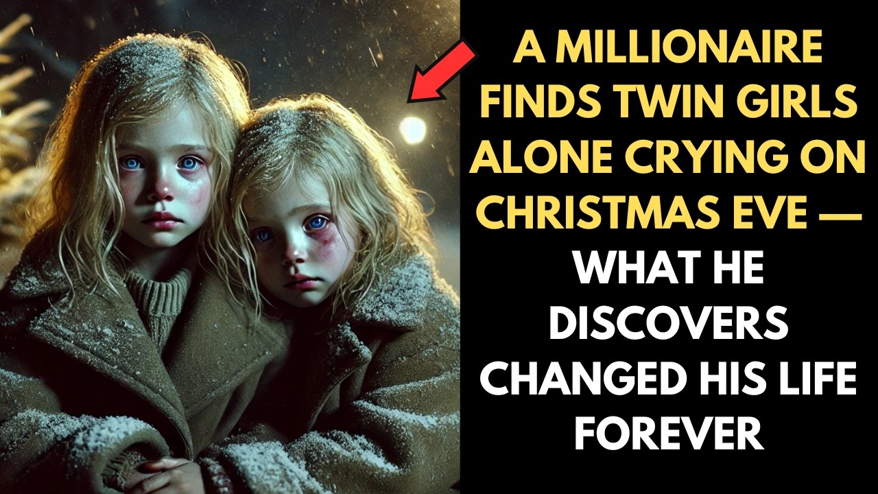 A MILLIONAIRE FINDS TWIN GIRLS ALONE CRYING ON XMAS EVE — WHAT HE DISCOVERS CHANGED HIS LIFE FOREVER