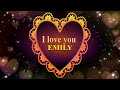 TWO 80 S Style Songs HAPPY BIRTHDAY I Love You EMILY French Parisian Accent