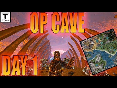 How We Claimed The Most OP Cave Day 1 On Ark Fjordur