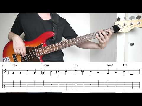 Blues in F easy bass line