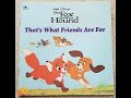 Disney S Fox And Hound That S What Friends Are For