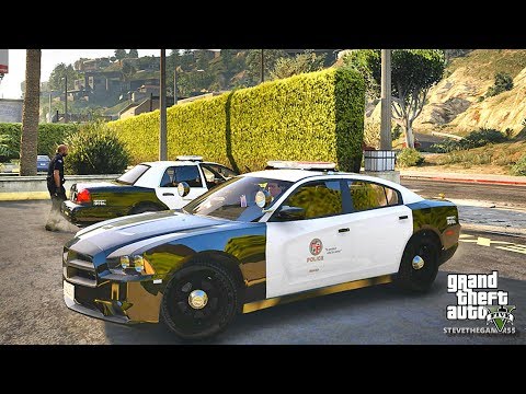 GTA 5 MODS LSPDFR 943  - LAPD PACK PATROL!!! (GTA 5 REAL LIFE PC MOD) CHARGER