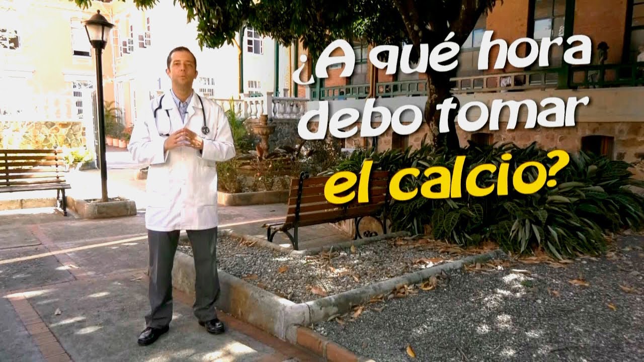 ¿Sabes a qué hora debes tomarte la pastilla de calcio