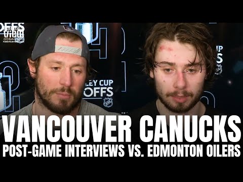 JT Miller & Quinn Hughes React to Vancouver Canucks Series Loss vs. Edmonton, GM7 Shortcomings