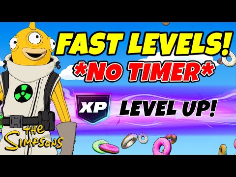 *NO TIMER* Fortnite XP MAP to LEVEL UP FAST in Chapter 6 SIMPSONS SEASON! (EARN XP)