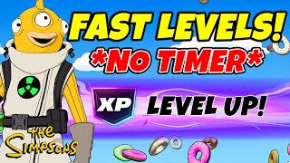*NO TIMER* Fortnite XP MAP to LEVEL UP FAST in Chapter 6 SIMPSONS SEASON! (EARN XP)