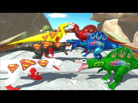 COLORS SUPERMAN TEAM CHAMPIONSHIP DEATH RACE - Animal Revolt Battle Simulator