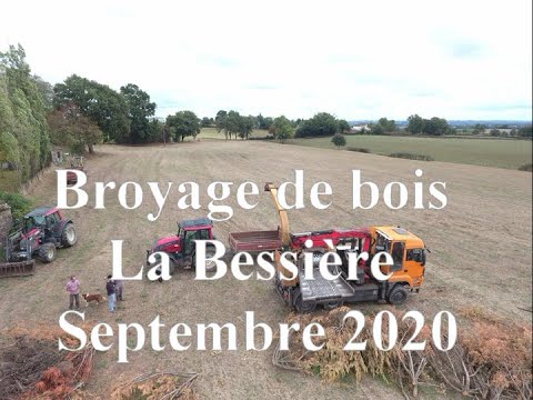 Broyage de bois à la Bessière (24 Septembre 2020)