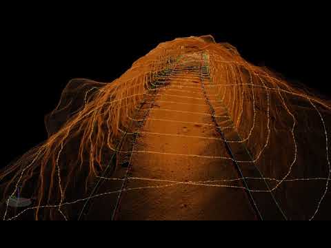 Lidar Terrestre. Nube de puntos Túnel
