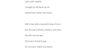 C w  Mccall   Livin` Within My Means Şarkı Sözü