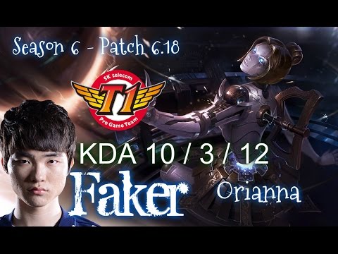 SKT T1 Faker ORIANNA vs MALZAHAR Mid - Patch 6.18 KR Ranked | League of Legends