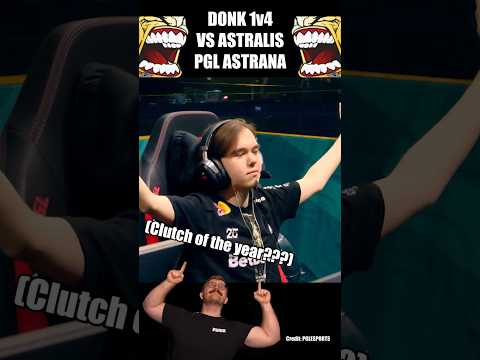 Donk's INSANE 1v4 Clutch Leaves Everyone Shocked! (PGL Astana) #cs2 #gaming #donk
