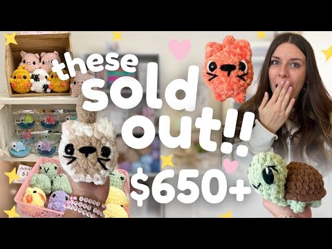What ACTUALLY Sold at My Crochet Market (The Bestsellers Surprised Me 🤩)