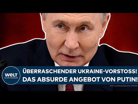 Video Thumbnail: UKRAINE-KRIEG: Überraschender Vorstoß von Wladimir Putin! Das absurde Angebot des Russen-Präsidenten