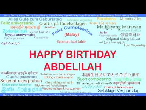 Abdelilah   Languages Idiomas - Happy Birthday