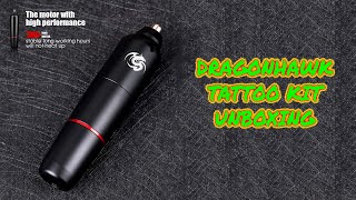 Dragonhawk Mast Pen Rotary Tattoo Machine unboxing