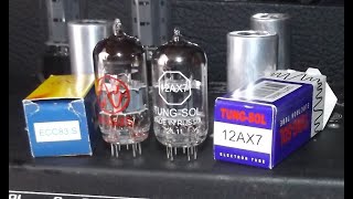 Video thumbnail for JJ ECC83S vs TUNG SOL Re issue 12AX7 Tube Tone Comparison Peavey XXX Amp by VACUUM TUBES AND GUITARS