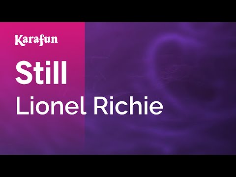 Still - Lionel Richie | Karaoke Version | KaraFun