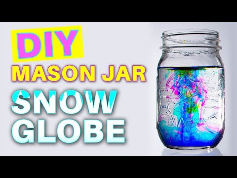 DIY Mason Jar Snow Globe in 5 MINUTES!