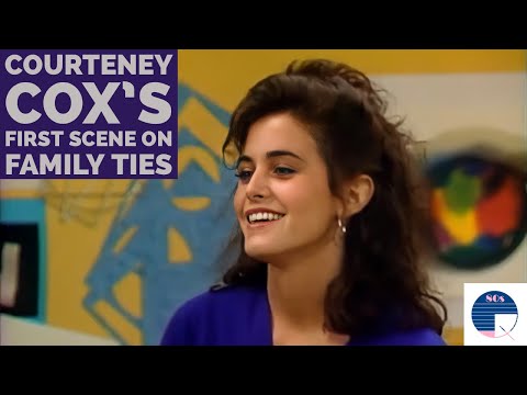 Family Ties - Courteney Cox's First Scene