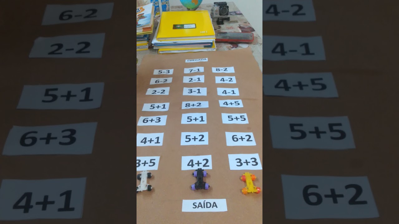 A corrida da adição e subtraçao. PCA- jogos e experimentos.