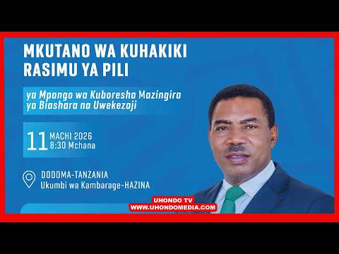 LIVE:MKUTANO WA KUHAKIKI RASIMU YA PILI YA MKUMBI II