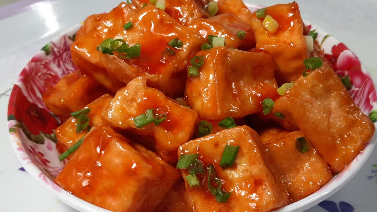 Cách làm đậu hũ sốt chua ngọt đơn giản