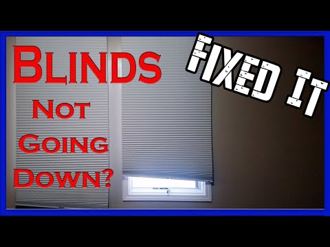 Window Blinds Not Going Down