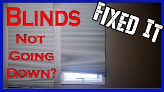 Window Blinds Not Going Down
