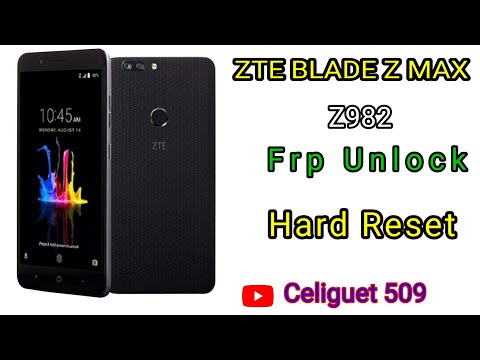 bypass gmail verification after factory reset Zte BLADE Z MAX Z982 Android 6.0
