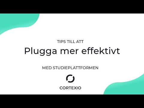 Plugga mer effektivt med studieplattformen Cortexio