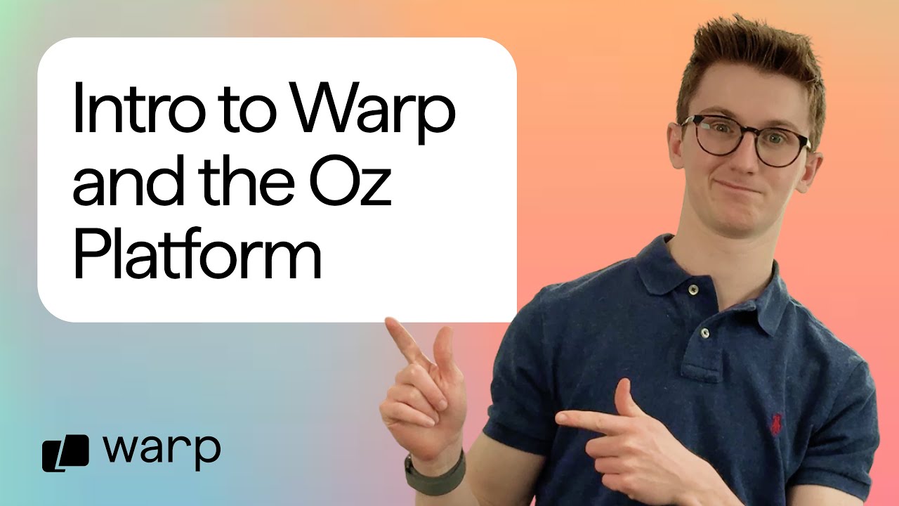 Intro to Warp  - terminal basics, Claude Code setup, and cloud handoff with Oz video thumbnail