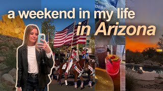 hiking, crocheting, skincare haul, parada del sol | weekend vlog in az