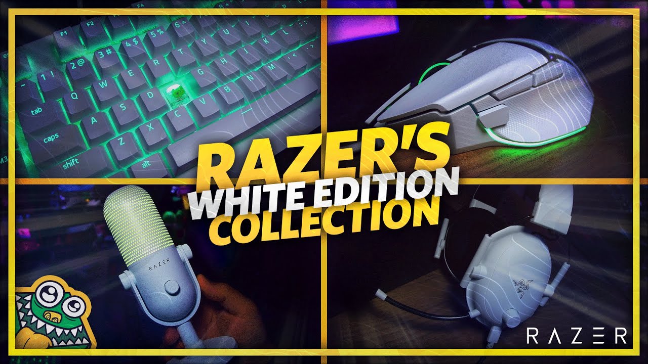 RAZER'S WHITE EDITION COLLECTION - BLACKWIDOW V4 PRO ⌨️ BASILISK V3 🖱️ + 🎧🎙️ - LIST AND OVERVIEW