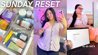 SUNDAY RESET! deep cleaning, prep for the week, organizing, cooking & productive day