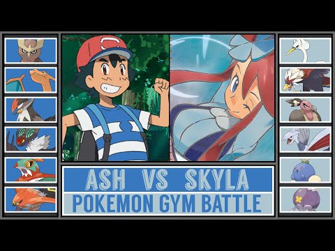 Pokémon Anime Gym Battle: ASH vs SKYLA