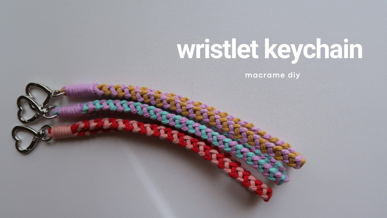 DIY Macrame Wristlet Keychain | New Pattern | Step by Step Tutorial