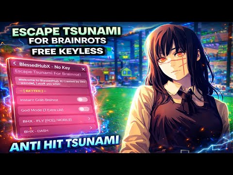[🌊 BEST] Escape Tsunami for Brainrots Script – NO KEY | AUTO FARM | TP TO END | AUTO EVENTS | DUPE👀